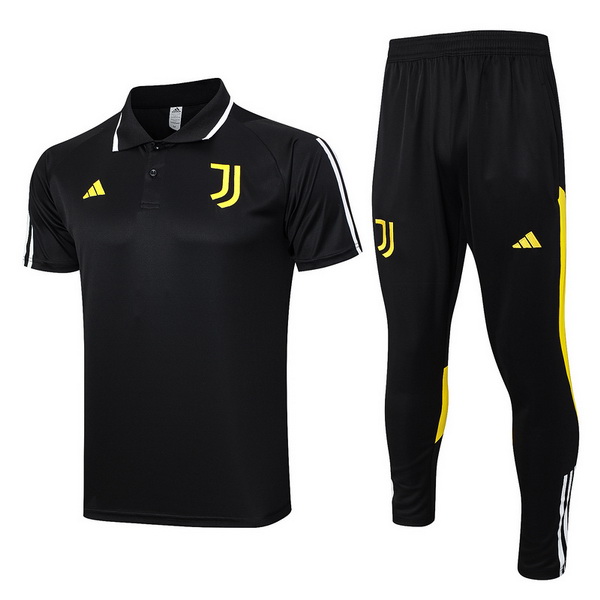 Polo Conjunto Completo Juventus Negro Amarillo 23/2024