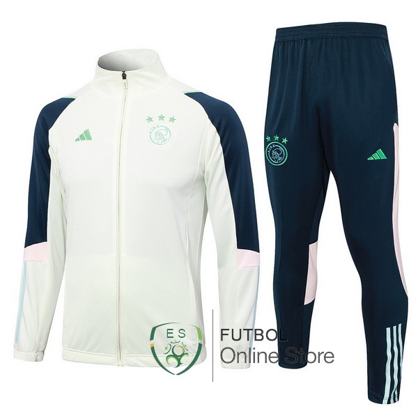 2023/24 Verde Claro Azul Chaqueta Ensemble Complet Ajax