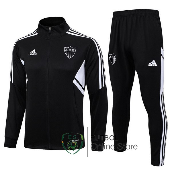 2023/24 Negro Blanco Chaqueta Ensemble Complet Atletico Mineiro