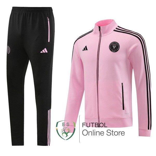 2023/24 Negro Rosa Chaqueta Ensemble Complet Inter Miami