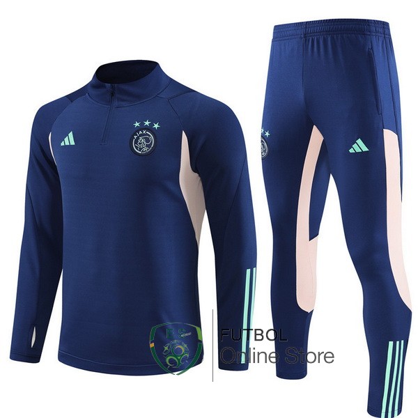 2023/24 Azul Marino Rosa Chaqueta Ensemble Complet Ajax