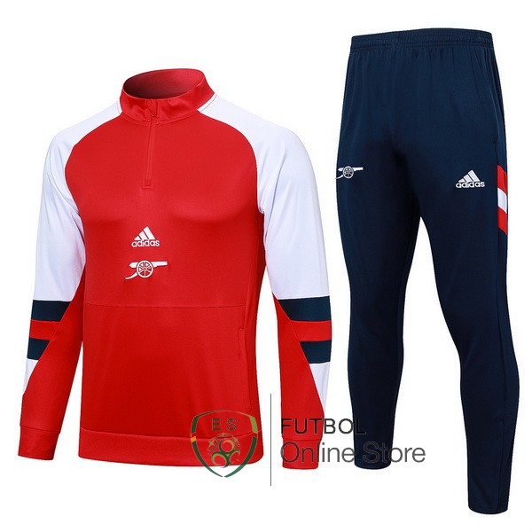 2023/24 Rojo Blanco Azul Chaqueta Ensemble Complet Arsenal