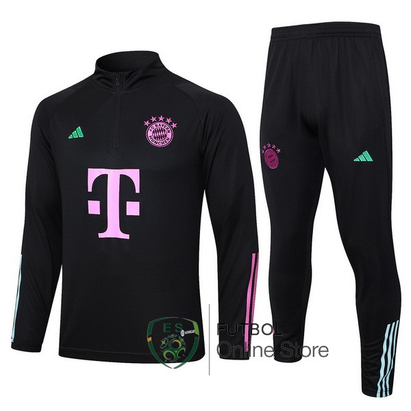 2023/24 Negro II Purpura Chaqueta Ensemble Complet Bayern Munich