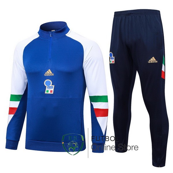 2023/24 Azul Blanco Verde Chaqueta Ensemble Complet Italia