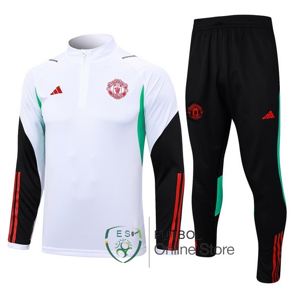 23/2024 Blanco Negro Verde Chaqueta Con Capucha Manchester United