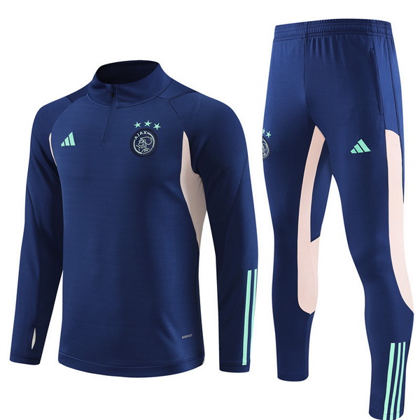 Camiseta Ajax Chandal Entrenamiento Ninos 23/2024 Azul Marino Rosa