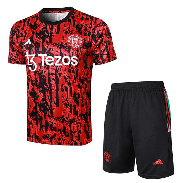 Entrenamiento Manchester United Conjunto Completo Rojo Negro 23/2024