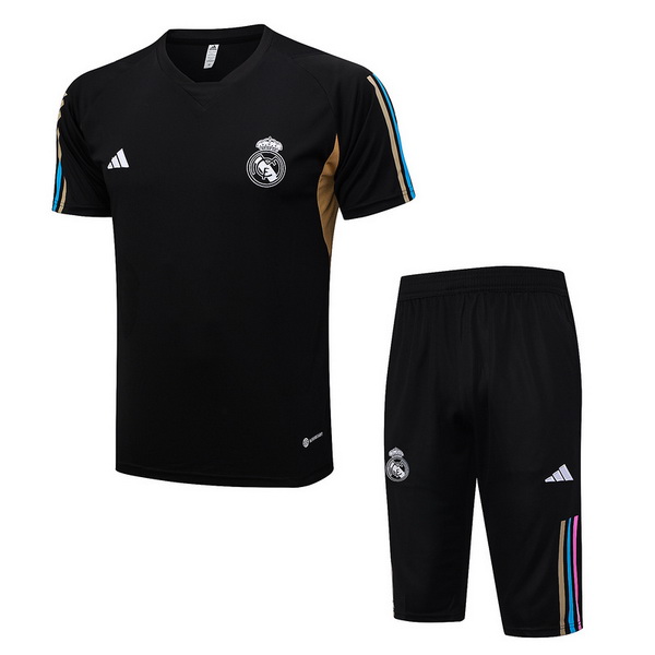 Entrenamiento Real Madrid Conjunto Completo Negro Amarillo 23/2024