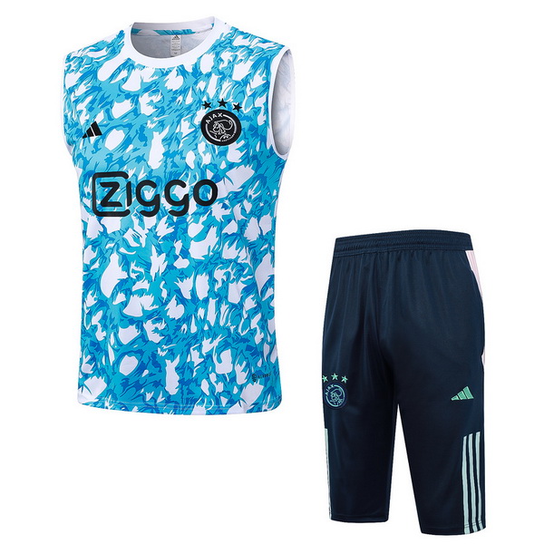 Entrenamiento Ajax Sin Mangas Conjunto Completo Azul Blanco 23/2024