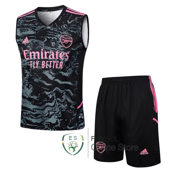 Entrenamiento Arsenal Sin Mangas Conjunto Completo Verde Negro Rosa 23/2024