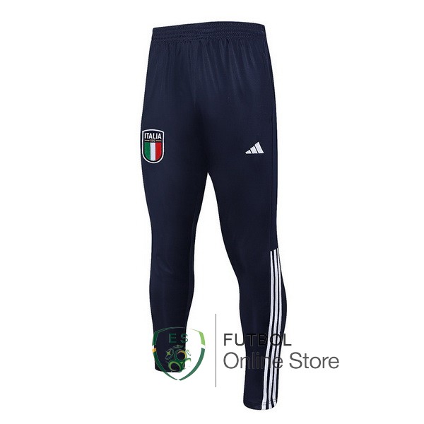 2023/24 Pantalones Azul Marino Blanco Deportivos Italia