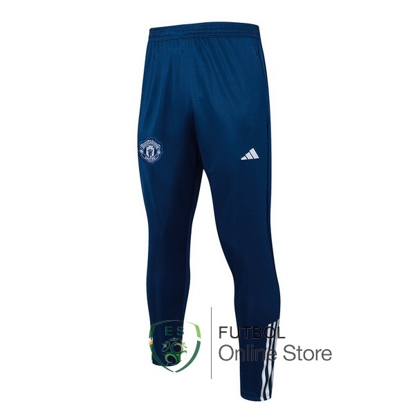 2023 Pantalones Azul Blanco Deportivos Manchester United