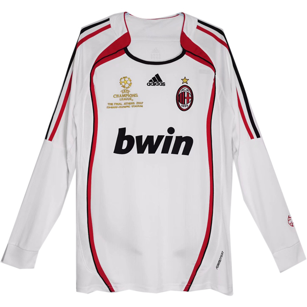 Retro Camiseta AC Milan Manga Larga 2006-2007 Segunda