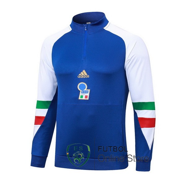 23/2024 Azul Blanco Chaqueta Con Capucha Italia