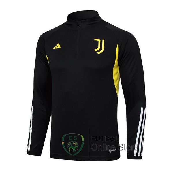 23/2024 Negro Amarillo Blanco Chaqueta Con Capucha Juventus