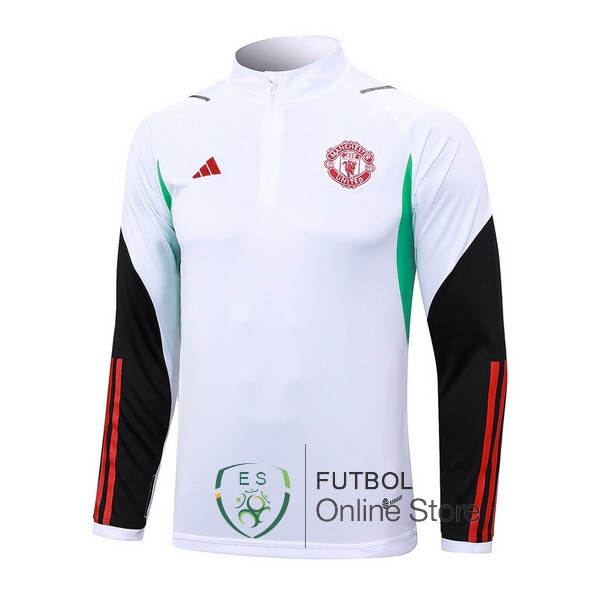 23/2024 Blanco Negro Verde Chaqueta Con Capucha Manchester United