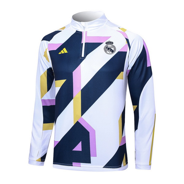 23/2024 Blanco Azul Purpura Chaqueta Con Capucha Real Madrid