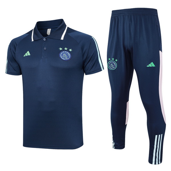 Polo Conjunto Completo Ajax Azul Marino 23/2024