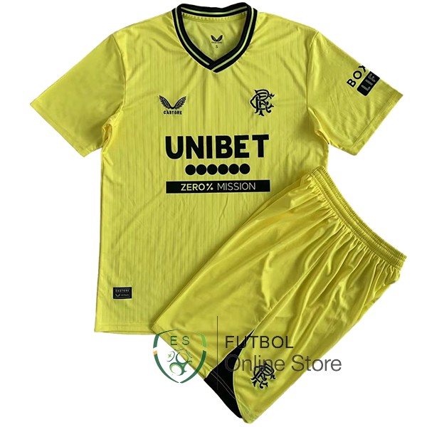 Camiseta Glasgow Rangers Conjunto Completo Hombre 23/2024 Portero Amarillo