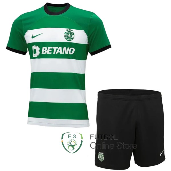Tailandia Camiseta Sporting de Lisboa Conjunto Completo Hombre 23/2024 Primera