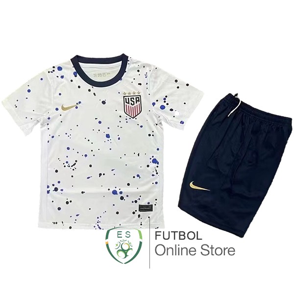 Camiseta Estados Unidos Ninos 2023 Primera