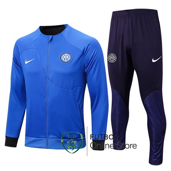 Chandal Del Conjunto Completo Inter Milan Azul Purpura 2023/2024