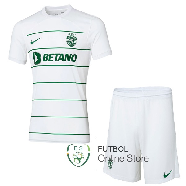 Tailandia Camiseta Sporting de Lisboa Conjunto Completo Hombre 23/2024 Segunda