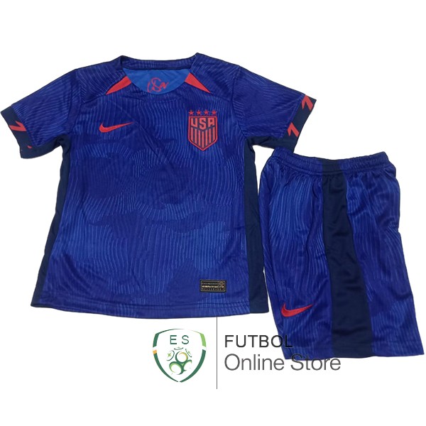 Camiseta Estados Unidos Ninos 2023 Segunda