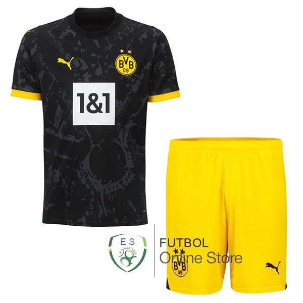 Camiseta Del Conjunto Completo Borussia Dortmund Ninos Segunda 23/2024