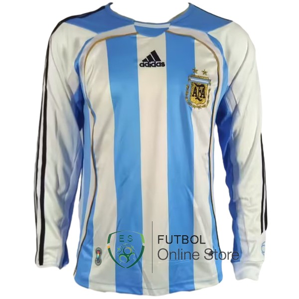 Retro Camiseta Argentina Manga Larga 2006 Primera