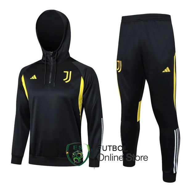 Chandal Del Conjunto Completo Juventus Negro Blanco Amarillo 2023/2024