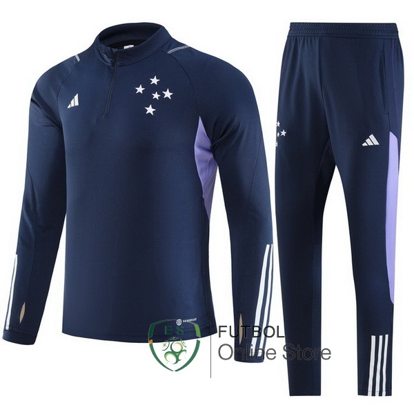 Chandal Del Conjunto Completo Cruzeiro EC Azul Marino I Purpura 2023/2024