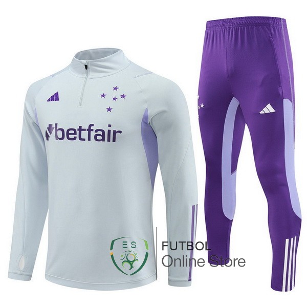 Chandal Cruzeiro EC Ninos Gris Purpura 2023/2024