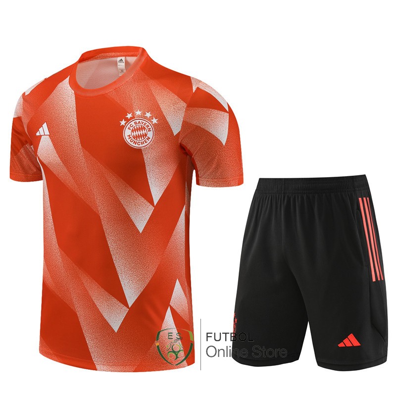 Entrenamiento Del Conjunto Completo Bayern Munich Ninos Naranja Negro 23/2024