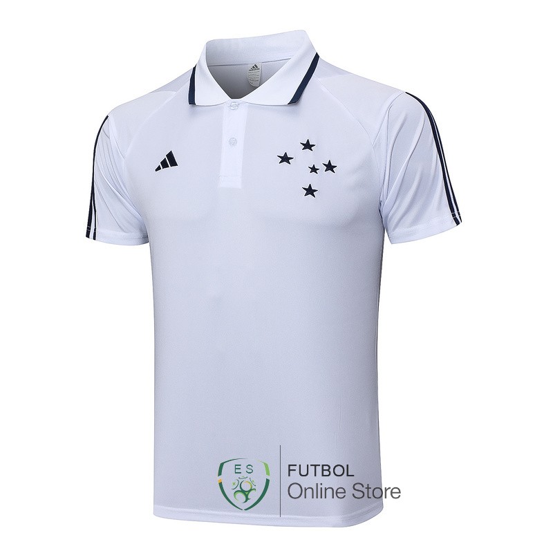 Polo Conjunto Completo Cruzeiro EC Blanco 23/2024