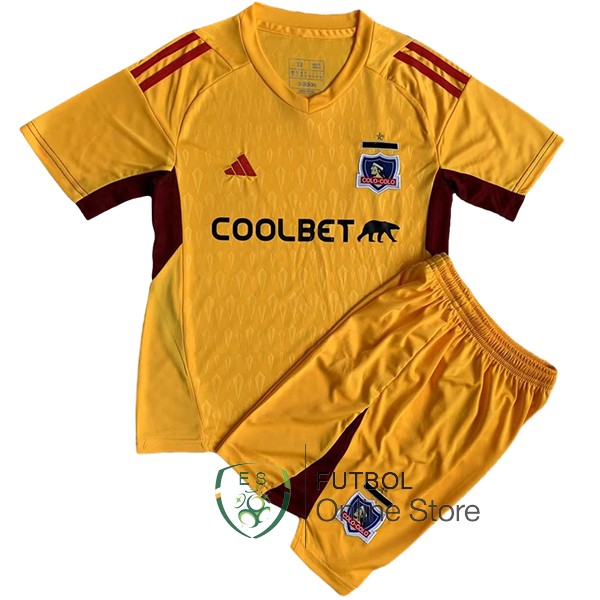 Camiseta Colo Colo Conjunto Completo Hombre 23/2024 Portero Amarillo