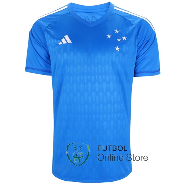 Tailandia Camiseta Cruzeiro 23/2024 Portero Azul
