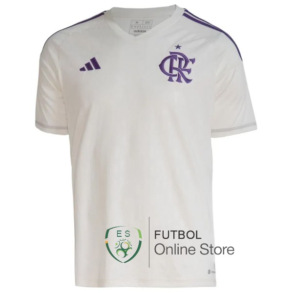 Tailandia Camiseta Flamengo 23/2024 Portero Blanco