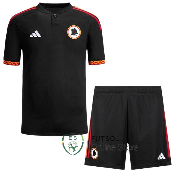 Camiseta Del Conjunto Completo As Roma Ninos Tercera 23/2024