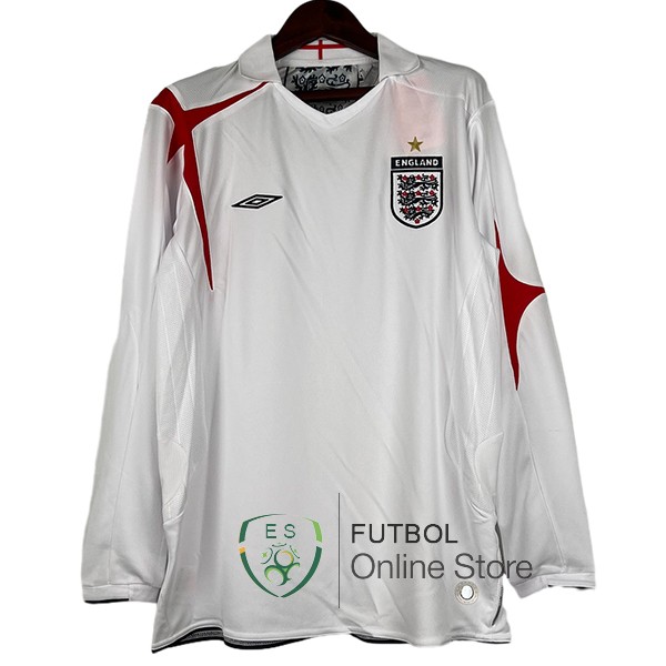 Retro Camiseta Inglaterra 2006 Manga Larga Primera