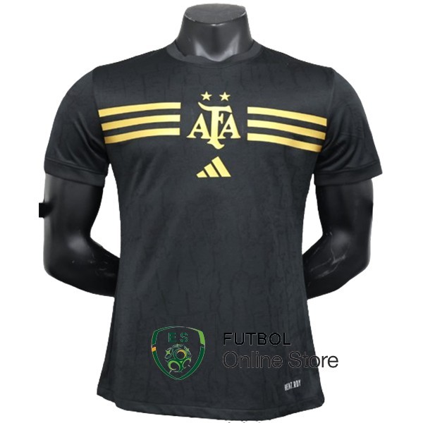 Camiseta Argentina Especial Jugadores 2024 Negro Amarillo