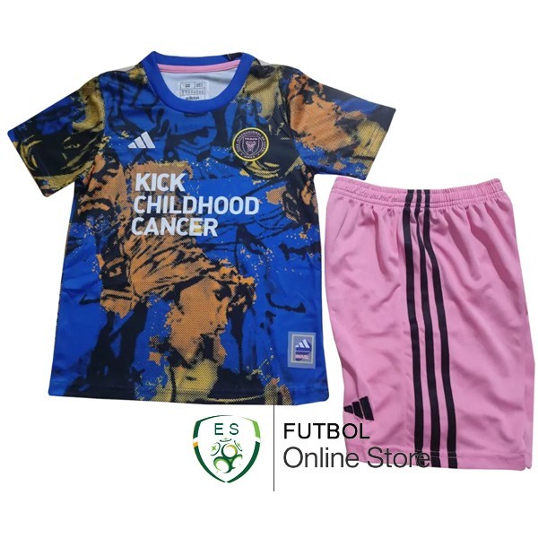 Camiseta Inter Miami Nino Especial 2023/2024 Azul Rosa