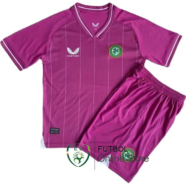 Camiseta Irlanda Portero Conjunto Completo Hombre 2023 Purpura