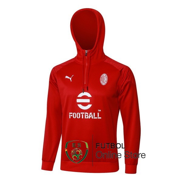 Chaqueta Con Capucha AC Milan 2023/2024 Rojo