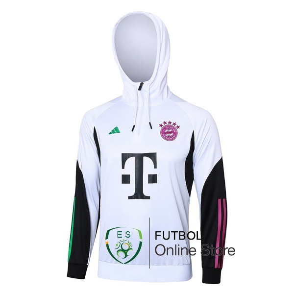 Chaqueta Con Capucha Bayern Munich 2023/2024 Blanco Negro