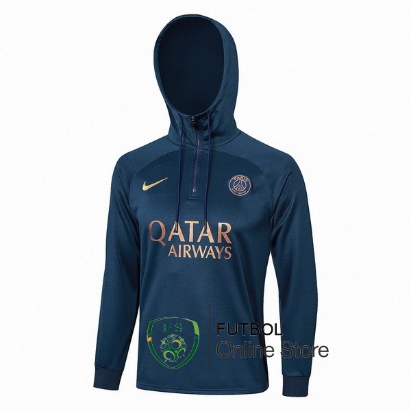 Chaqueta Con Capucha Paris Saint Germain 2023/2024 Azul II Marino.