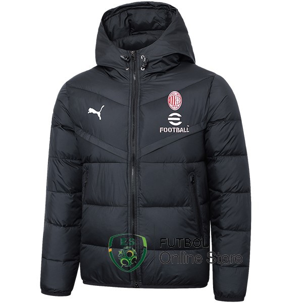 Chaqueta De Algodon AC Milan 2023/2024 Negro