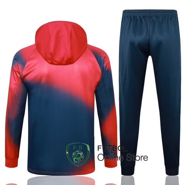 Conjunto Completo Chaqueta Con Capucha Paris Saint Germain 2023/2024 Rojo Azul