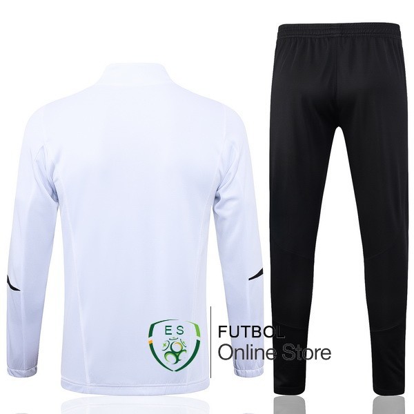 Conjunto Completo Ropa Deportiva Con Cremallera Larga Bayern Munich 2023/2024 Blanco Negro Purpura