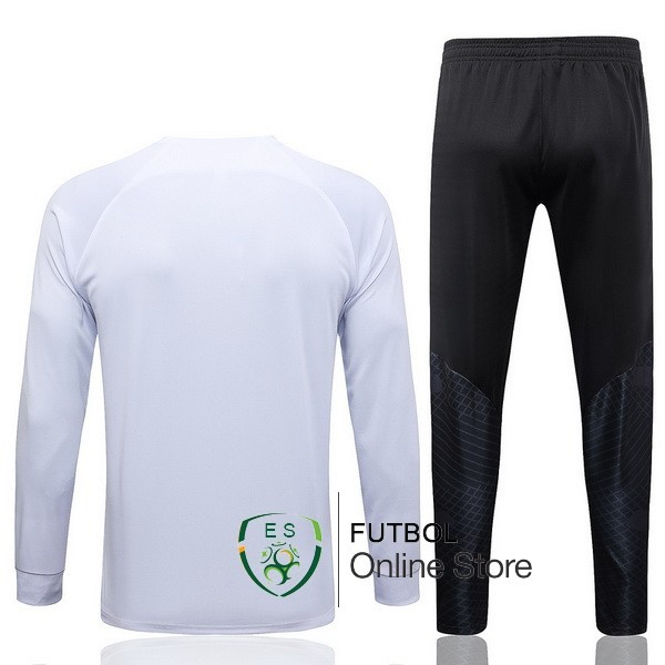 Conjunto Completo Ropa Deportiva Con Cremallera Larga Ninos Paris Saint Germain 23/2024 Blanco Negro